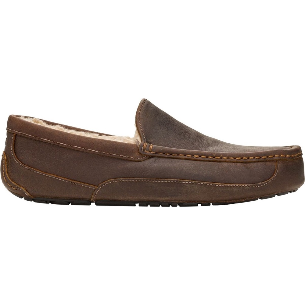 (NEW) UGG Slipper Ascot Leather and Wool lined- Men's size 9
